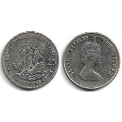 (14) Estados Orientales Caribeños. 1981. 25 Cents (MBC+)