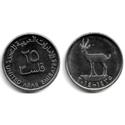 (4) Emiratos Árabes Unidos. 2014. 25 Fils (SC)