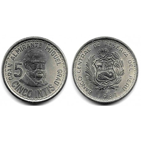 (300) Perú. 1987. 5 Intis (SC)