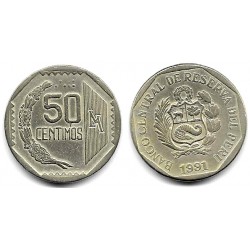 (307.1) Perú. 1991. 50 Centimos (MBC)