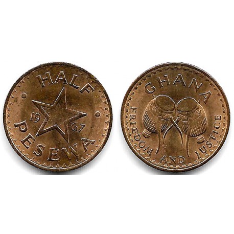 (12) Ghana. 1967. Half Pesewa (EBC)