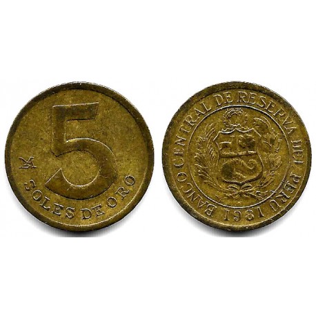 (271) Perú. 1981. 5 Soles de Oro (MBC)