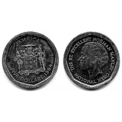 (163) Jamaica. 1994. 5 Dollars (SC)