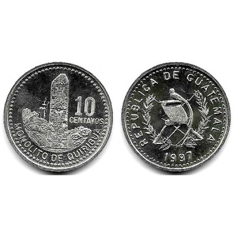 (277.6) Guatemala. 1997. 10 Centavos (SC)