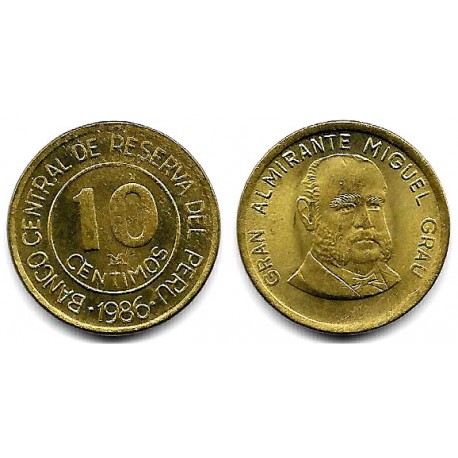 (293) Perú. 1986. 10 Céntimos (EBC)