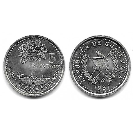(276.6) Guatemala. 1997. 5 Centavos (SC)