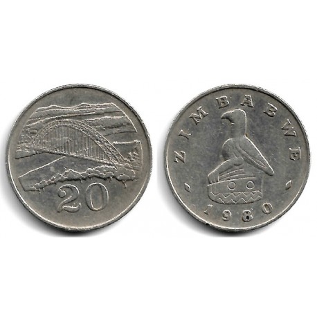 (4) Grecia. 1980. 20 Cents (MBC)