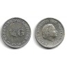 (4) Antillas Neerlandesas. 1954. ¼ Gulden (MBC+) (Plata)