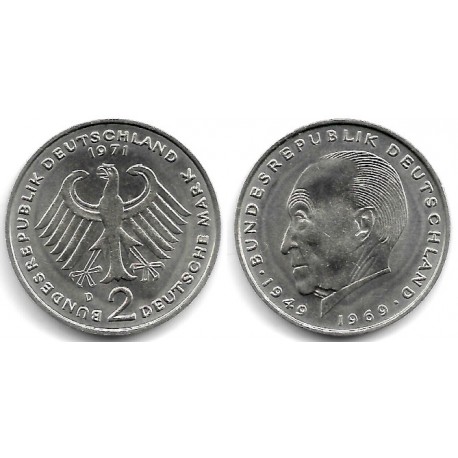 (124) Alemania. 1971(D). 2 Mark (EBC)