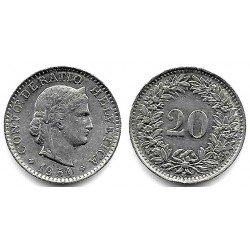 (29a) Suiza. 1954B. 20 Rappen (MBC)