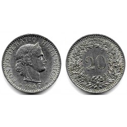 (29a) Suiza. 1947B. 20 Rappen (MBC)