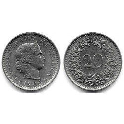 (29a) Suiza. 1965B. 20 Rappen (MBC)