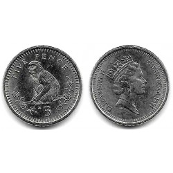 (22a) Gibraltar. 1991. 5 Pence (SC)