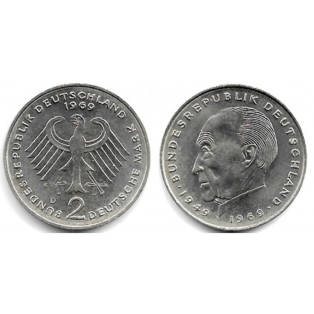 (124) Alemania. 1969(D). 2 Mark (EBC-)