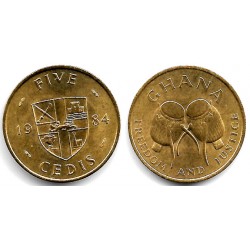 (26) Ghana. 1984. 5 Cedis (SC)