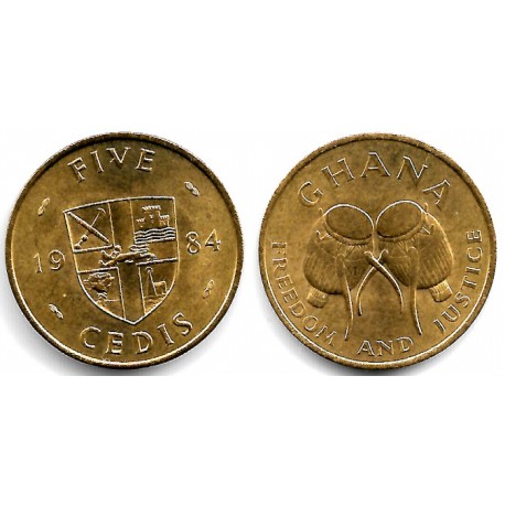 (26) Ghana. 1984. 5 Cedis (SC)