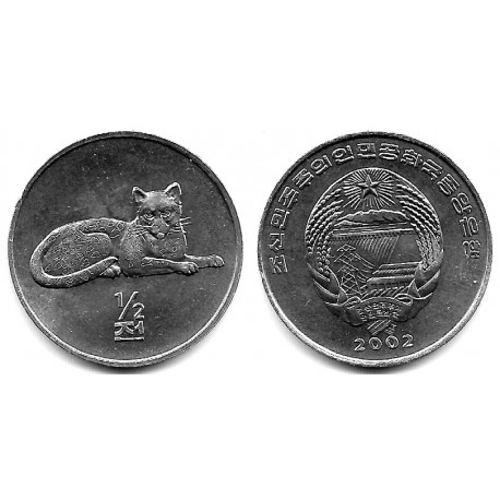 (185) Corea del Norte. 2002. ½ Chon (SC)