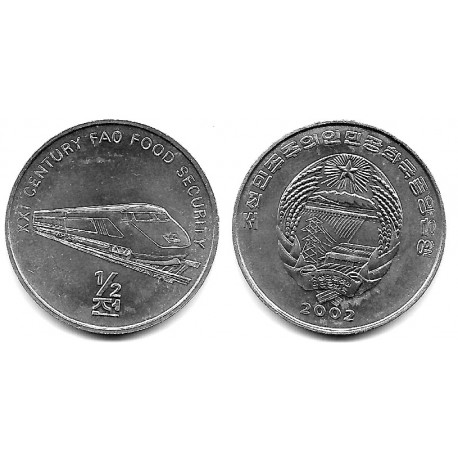 (193) Corea del Norte. 2002. ½ Chon (SC)
