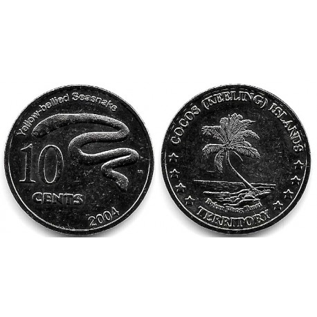 Islas Cocos. 2004. 10 Cents (SC)