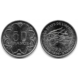 (11) Estados África Central. 1996. 50 Francs (SC)