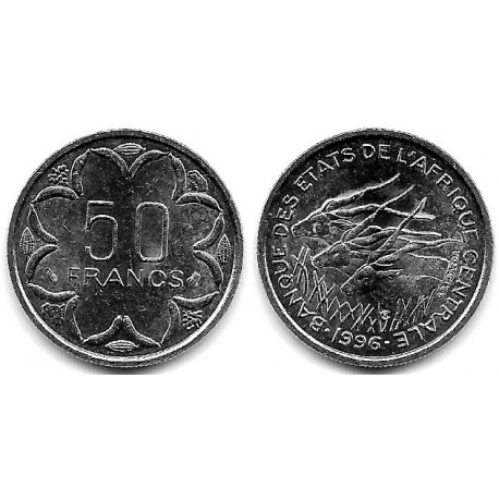(11) Estados África Central. 1996. 50 Francs (SC)