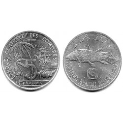(15) Islas Comores. 1992. 5 Francs (SC)