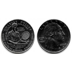 Estados Unidos de América. 2025(D). Quarter Dollar (SC) Althea Gibson