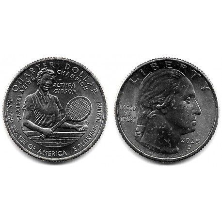 Estados Unidos de América. 2025(P). Quarter Dollar (SC) Althea Gibson