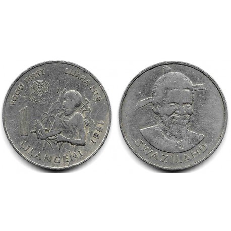 (32) Suazilandia. 1981. 1 Lilangeni (BC+)
