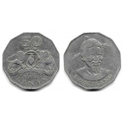 (12) Suazilandia. 1981. 50 Cents (BC+)