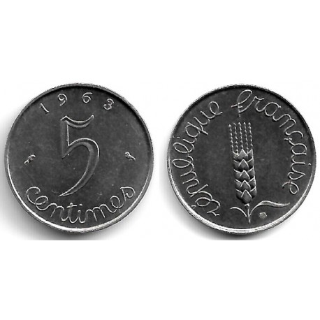 (927) Francia. 1963. 5 Centimes (SC)