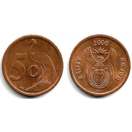 (486) Sudáfrica. 2006. 5 Cents (MBC)