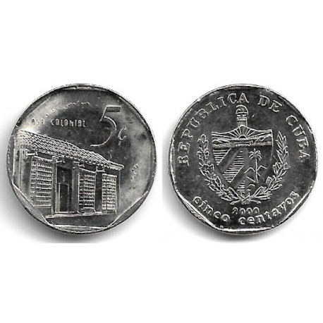 (575.2) Cuba. 2000. 5 Centavos (EBC)