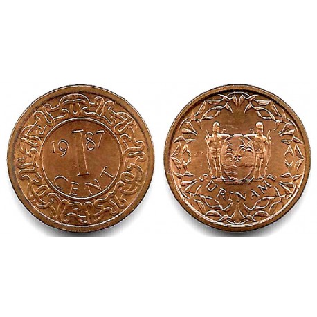 (11b) Surinam. 1987. 1 Cent (SC)