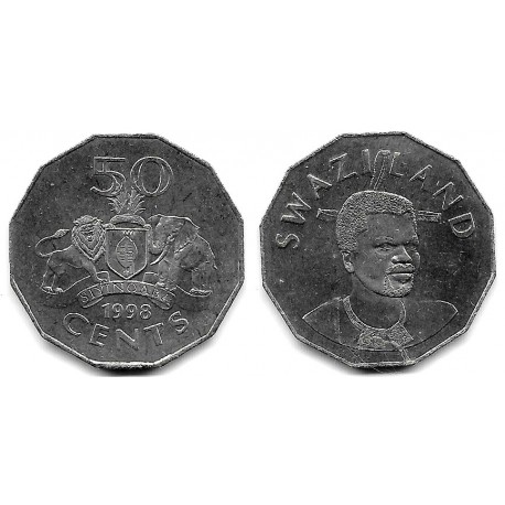 (52) Suazilandia. 1998. 50 Cents (SC)
