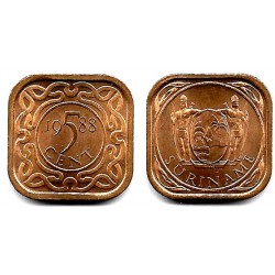 (12.1b) Surinam. 1988. 5 Cents (SC)