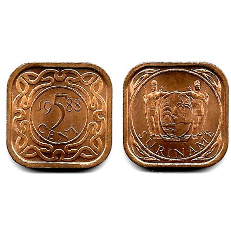 (12.1b) Surinam. 1988. 5 Cents (SC)