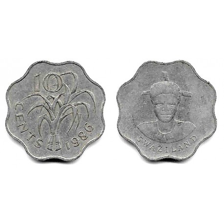 (41) Suazilandia. 1986. 10 Cents (MBC-)