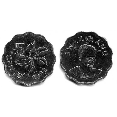(48) Suazilandia. 1998. 5 Cents (SC)