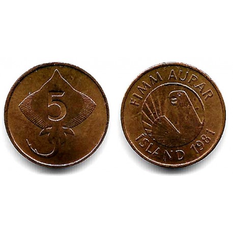 (24) Islandia. 1981. 5 Aurar (SC)