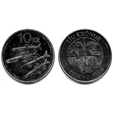 (29.1a) Islandia. 1996. 10 Kronur (SC-)