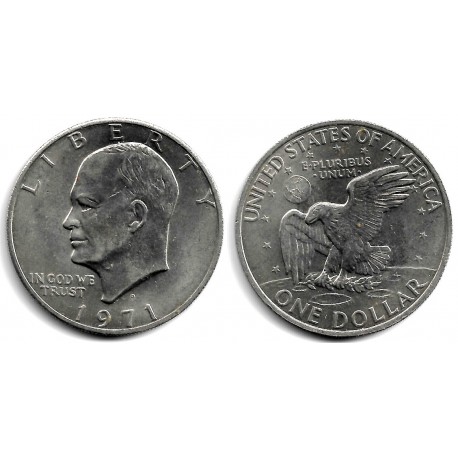 (203) Estados Unidos de América. 1971(D). 1 Dollar (EBC)