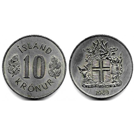 (15) Islandia. 1969. 10 Kronur (SC)