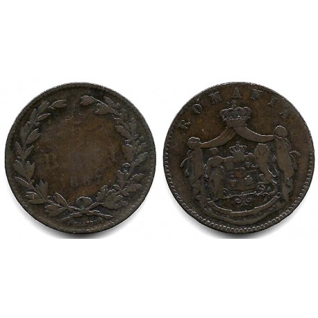 (3.1) Rumanía. 1867. 5 Bani (BC/BC-)