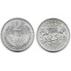 (8) Letonia. 1925. 2 Lati (EBC) (Plata)