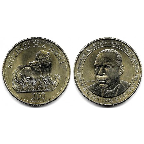 (34) Tanzania. 1998. 200 Shilingi (SC)