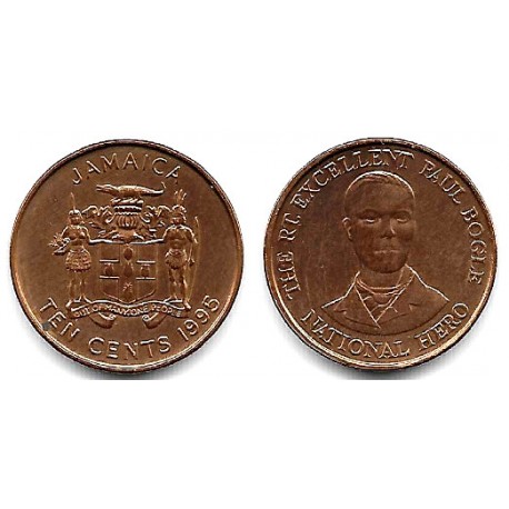 (146.2) Jamaica. 1995. 10 Cents (EBC+)