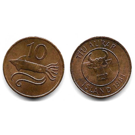 (25) Islandia. 1981. 10 Aurar (SC)