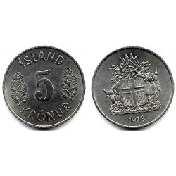 (18) Islandia. 1973. 5 Kronur (SC)