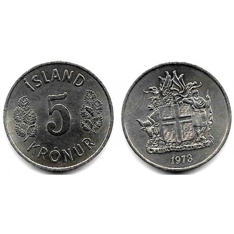 (18) Islandia. 1973. 5 Kronur (SC)